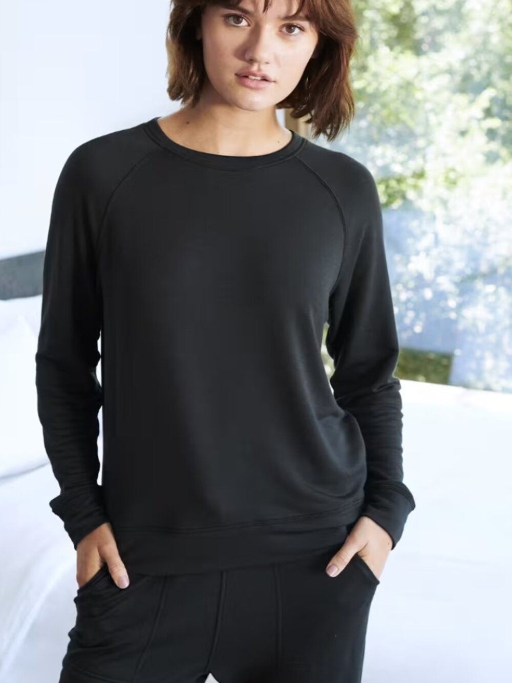 Quince supersoft Fleece Crew Sweatshirt Pullover Minimalist Eco Friendly sz XXL